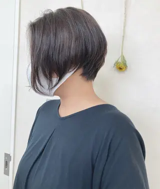 ショート カラー 初めてのショート お任せください✂️のヘアスタイル