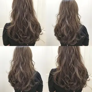 ロング カラー パーマ ヘアアレンジ 代表🎀 ふわモテ愛 され髪🩷yumiのヘアスタイル