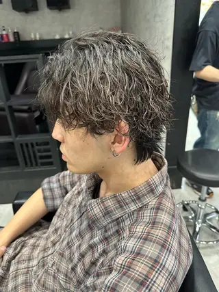 ショート パーマ メンズ ユウ🪄 パーマ指名No1のヘアスタイル