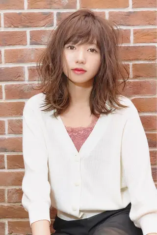 ミディアム カラー パーマ 🤲ヘッドスパ🤲 たにぐちあつし🤲のヘアスタイル