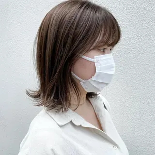 ミディアム カラー 嶋佐 昌大 シマサマオのヘアスタイル