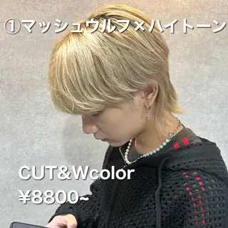 ショート カラー メンズ ⚡️メンズ特化⚡️ RYUKIのヘアスタイル