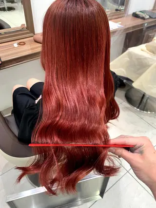 ロング 日野・八王子縮毛矯正 ワタナベリョウマのヘアスタイル