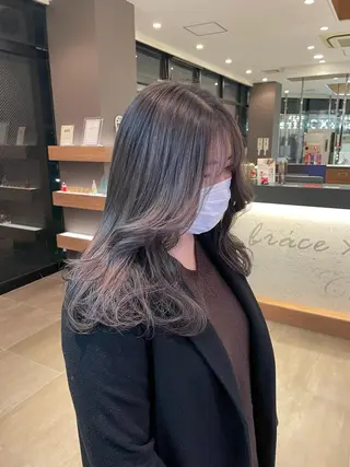 カラー 🫧ミルクティーベー ジュ🫧門脇ゆう🎀のヘアスタイル