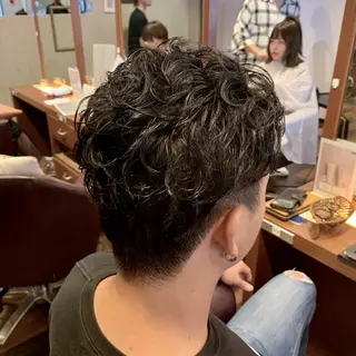 ショート パーマ メンズ 🌈🌸あおき みちる🌟💗のヘアスタイル
