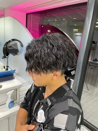 ショート パーマ メンズ 【メンズ特化】岩瀬 武【メンズパーマ】のヘアスタイル