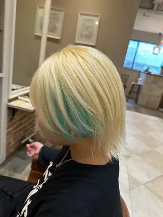 カラー メンズ SALOWIN京都河原町Suite店所属・石井秀二郎メンズ パーマ京都河原町のヘアスタイル