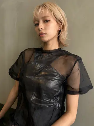 ショート カラー ショート/ボブ/ 心斎橋/宮脇美奈のヘアスタイル