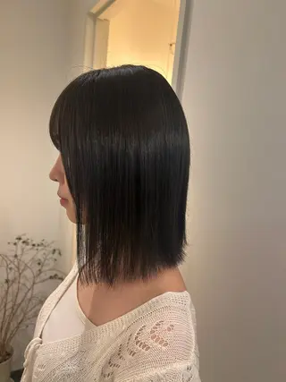 ミディアム カラー 湯浅 美葉のヘアスタイル