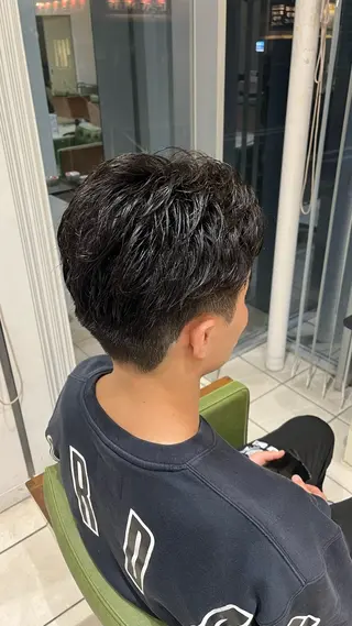 パーマ メンズ ふかや まりかのヘアスタイル