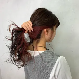 ロング カラー TATSUYA アートディレクターのヘアスタイル