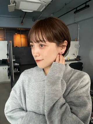 ショート カラー IVORY.所属・🟩白髪ぼかし/ボブ /ショートヘア/大司のヘアスタイル