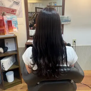 ロング MOLLASALON 浅香山店所属・髪質改善カラー 縮毛矯正🤍辻桃加のヘアスタイル