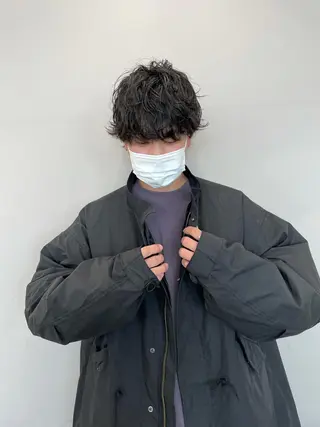 ショート パーマ メンズ 関 京磨のヘアスタイル