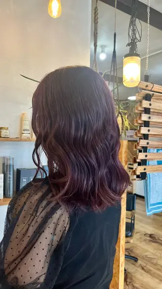 セミロング カラー BRIDGE HAIR所属・reika 🩰のヘアスタイル