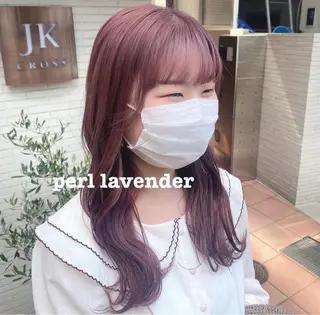 セミロング カラー ハイトーンカラー 🍬Rinka🍬のヘアスタイル