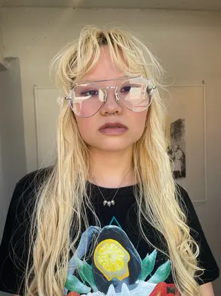 ロング カラー ケアパーマ/ケアブリ ーチdaisukeのヘアスタイル