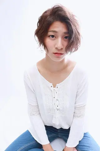 ショート カラー 仲田 直樹のヘアスタイル