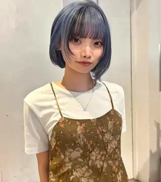 ミディアム カラー ハイトーン/デザイン 🪐·˚⌖MIHOのヘアスタイル