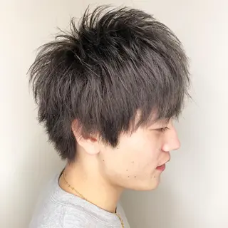ショート カラー メンズ メンズヘア特化 崎田 成人のヘアスタイル