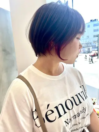 ショート カラー DECORA SORAN【本川越】所属・韓国/顔周り/ボブ/ ショート/大川陽太のヘアスタイル