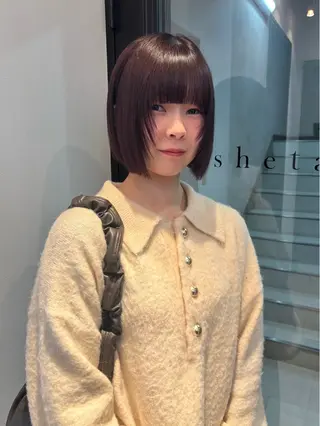 ショート カラー riria/ボブ /ブラウンカラー🎀のヘアスタイル