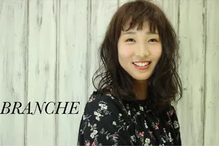 セミロング カラー パーマ 高橋 瑞季のヘアスタイル