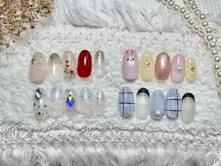 ネイル ネイルPetit Ribbonのネイルデザイン