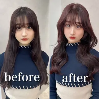 ロング 池袋/似合わせ/縮毛 髪質改善【ugen】のヘアスタイル