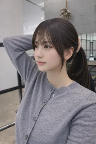 ロング YUTO歴9年 ベージュの透明感得意のヘアスタイル