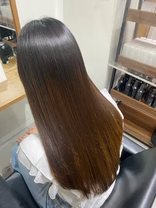 ロング 銀座⚜️【脱白髪染め 美髪矯正】トグチのヘアスタイル