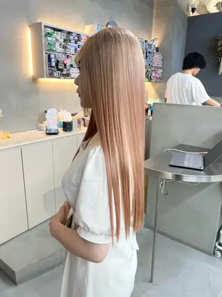 ロング カラー qulim所属・前橋 姫奈のヘアスタイル