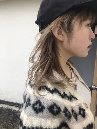 ロング カラー Pia hair Design Yakuin所属・Pia ツボイ ケイタのヘアスタイル