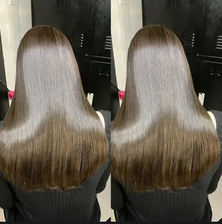 ロング 新宿/縮毛矯正/ カラー/羽生沢のヘアスタイル