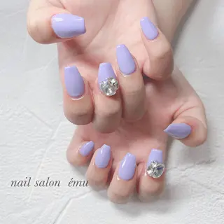 セミロング ネイル nail salon émuのネイルデザイン