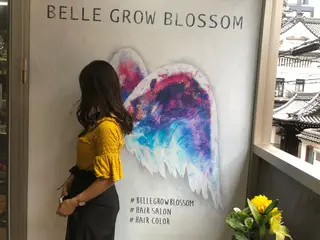 セミロング ヘアアレンジ 下妻 カラーエクステ難波のヘアスタイル