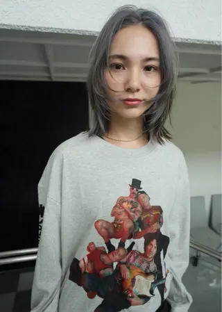 ミディアム triccabalconyhayama所属・shimoozaki Kazuyaのヘアスタイル