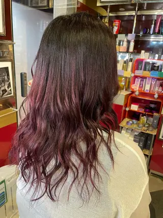 セミロング カラー 横浜ロングミディアム レイヤー/ 平林侑馬のヘアスタイル