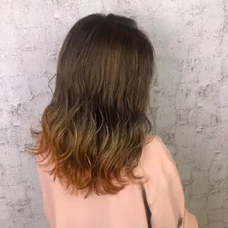 ロング カラー ベージュ/インナー カラー🤍Rieのヘアスタイル