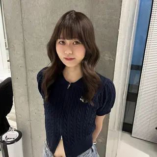 カラー riko/レイヤー/ 艶カラー/ヘアセットのヘアスタイル