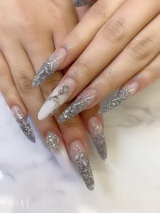 ロング JNA認定講師🌸 RIEのネイルデザイン