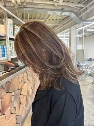 セミロング カラー Tsuyoki .のヘアスタイル