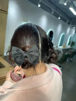 ミディアム ヘアアレンジ 🕊髪質改善縮毛矯正 /艶髪/関内🕊あべのヘアスタイル