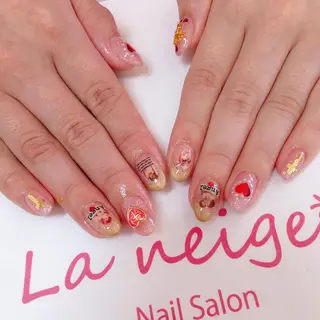 ネイル La neige* yuki 🥯🍑のネイルデザイン