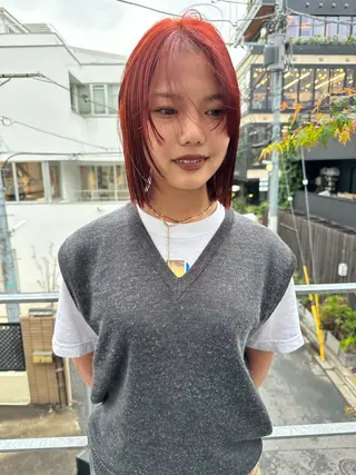 ショート カラー ボブ/似合わせカット /ニュアンスカラーのヘアスタイル