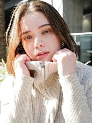 セミロング カラー パーマ ヘアアレンジ キッズ cecil hair 難波店所属・髪質改善透明感カラー /SHOGO☀️のヘアスタイル