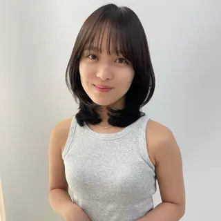 ミディアム カットモデル募集中 🤍harunaのヘアスタイル