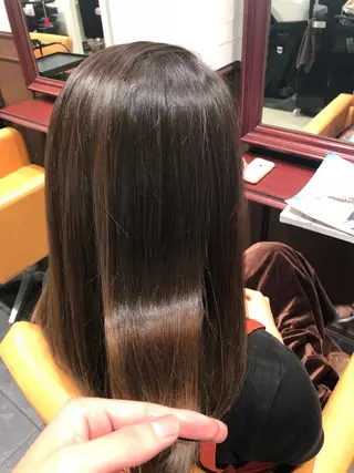 セミロング カラー 韓国ヘア×髪質改善 ⭐️谷遼平⭐️のヘアスタイル