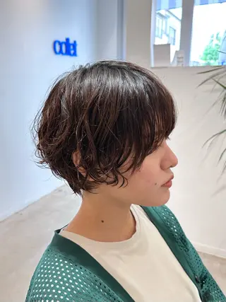 ショート collet Gigi所属・髪質改善・ クロスパーマ◎倉澤のヘアスタイル
