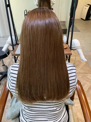 ロング カラー 及川まき 　オリーブ グレージュカラー♪のヘアスタイル